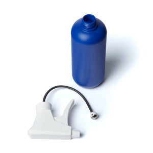 Große blaue Flasche