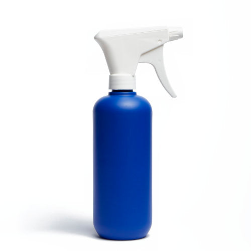 Große blaue Flasche